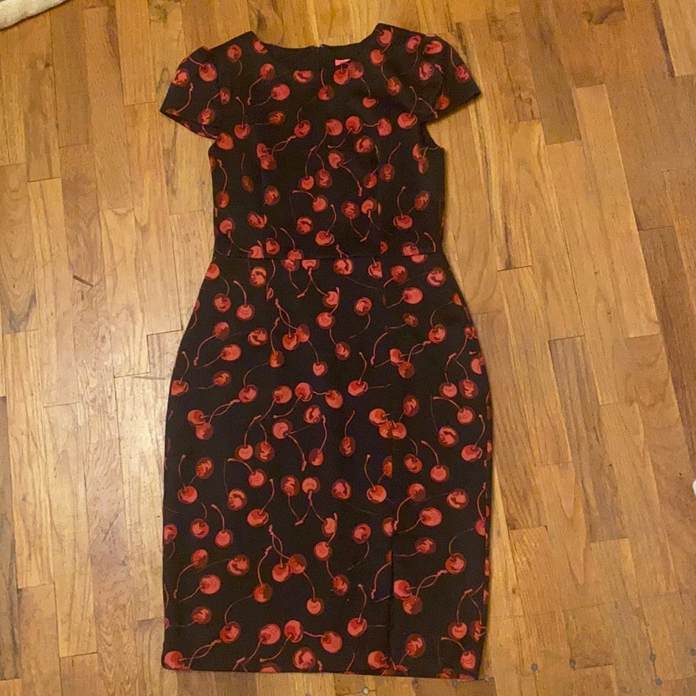 Vintage rock n roll black cherry dress